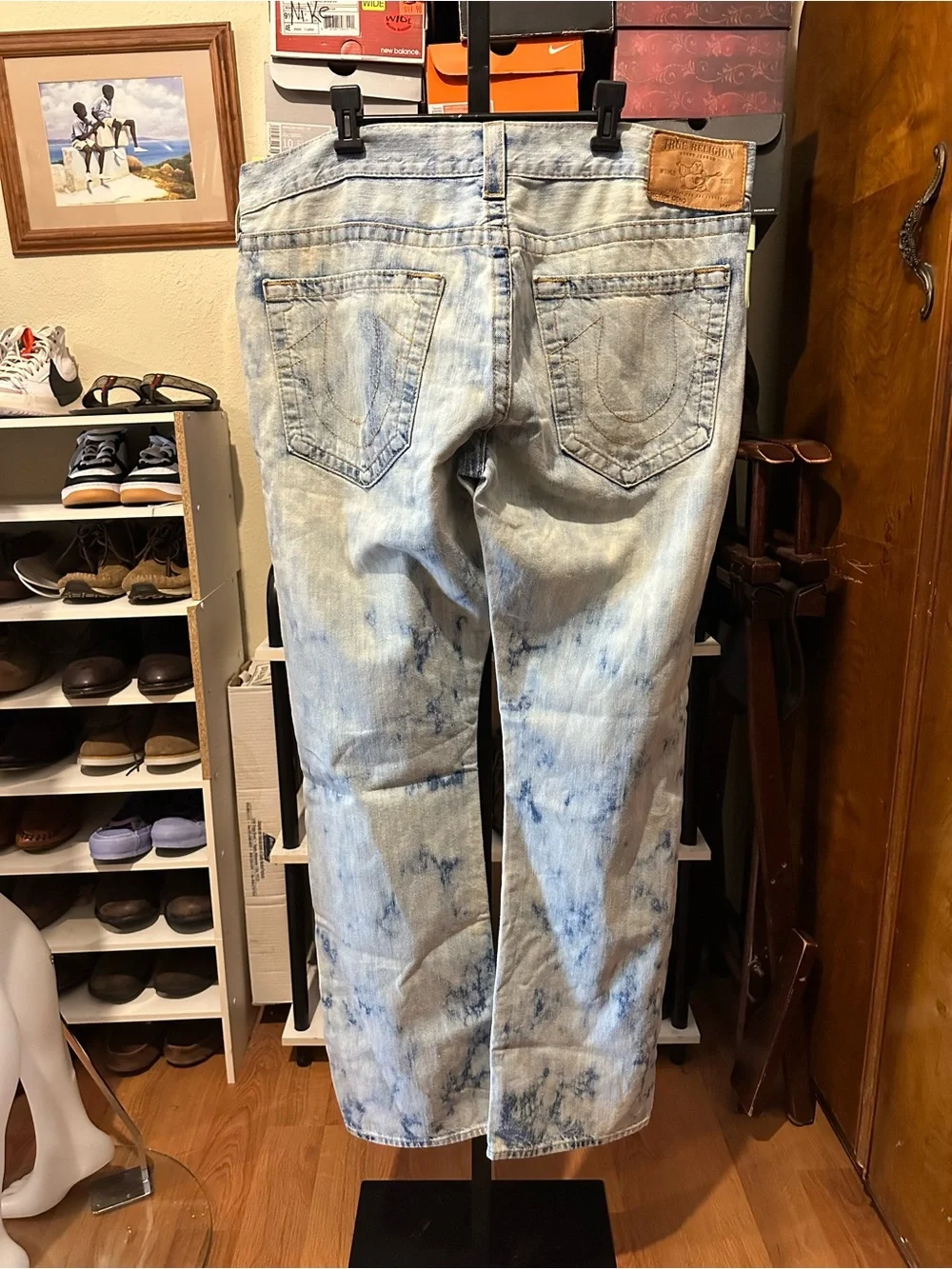 True Religion Acid Wash Jeans